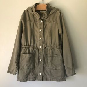 XXII COTTON HOODED UTILITY JACKET